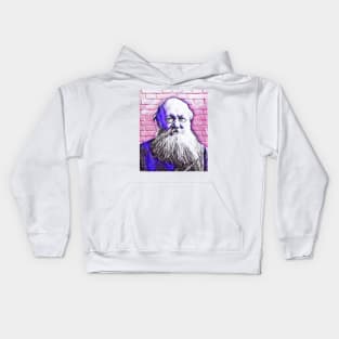 Peter Kropotkin Pink Portrait | Peter Kropotkin Artwork 7 Kids Hoodie